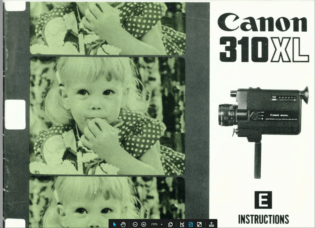 CANON 310XL Super 8 Camera Professionally Serviced and Fully Tested Super 8 Cameras Canon