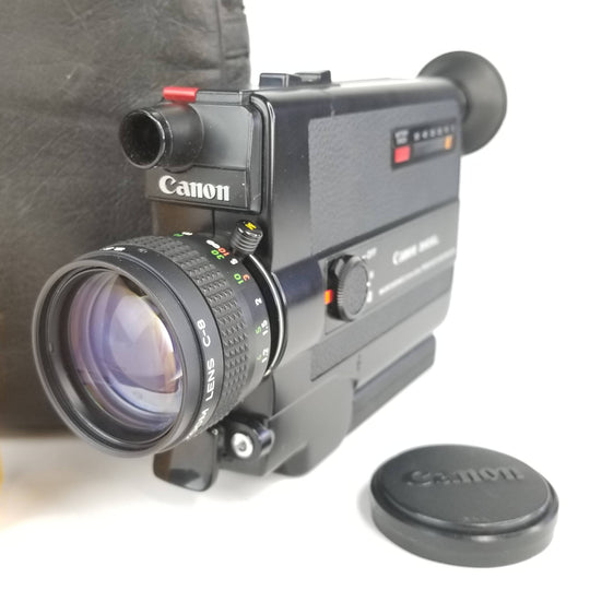 CANON 310XL Super 8 Camera Professionally Serviced and Fully Tested Super 8 Cameras Canon Cam+Cap+Bag+1YearService