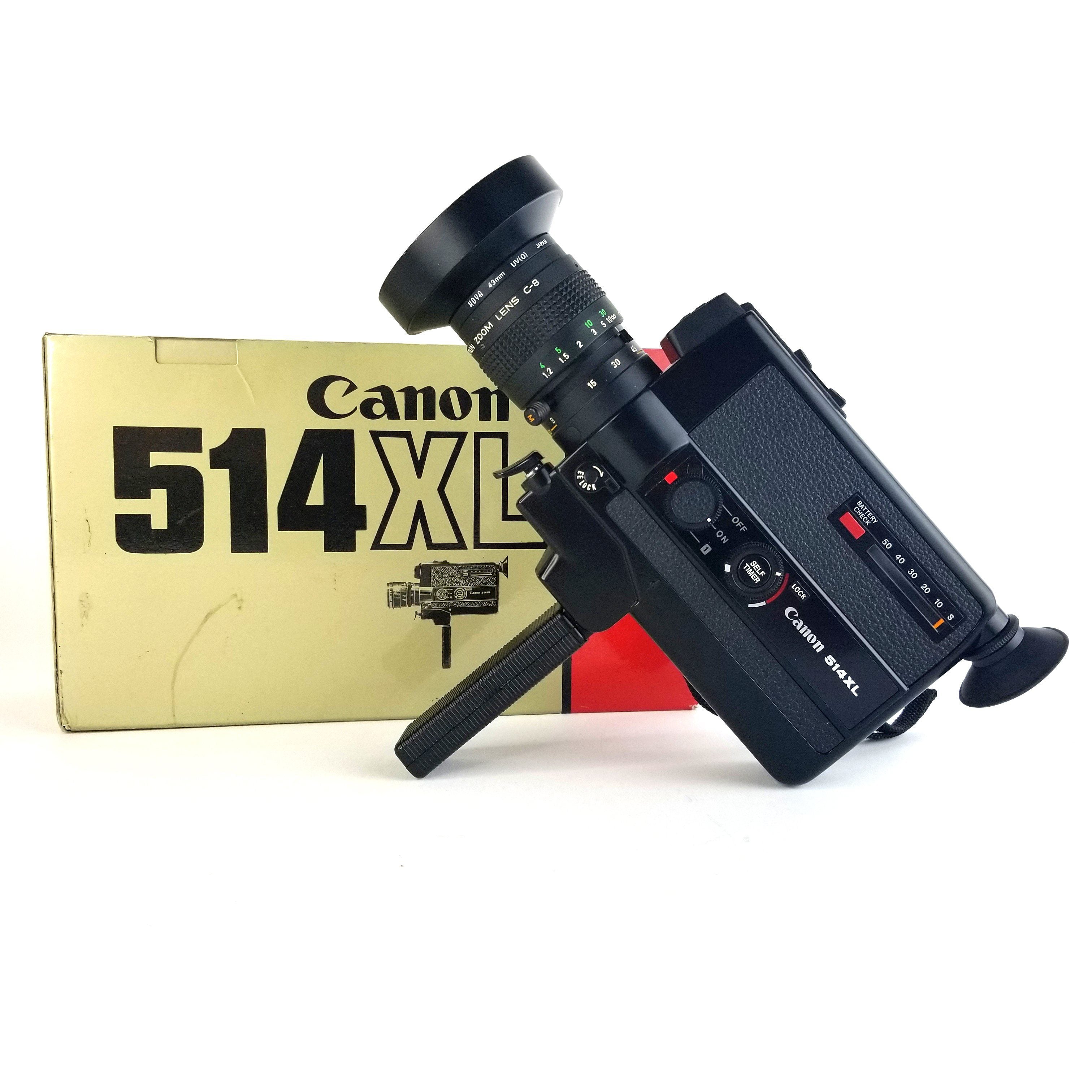 Canon 514XL Super 8 Camera Professionally Serviced With Retail Box & C-8  Wide Attachment