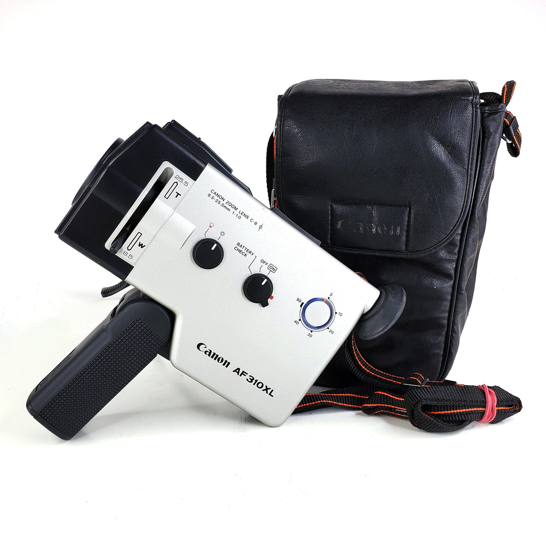 Canon AF310XL Auto Focus Super 8 Camera with Original Bag and optional 1.4X Tele Converter