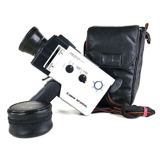 Canon AF310XL Auto Focus Super 8 Camera with Original Bag and optional 1.4X Tele Converter
