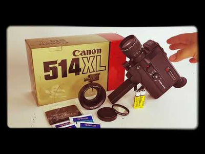 Canon 514XL Super 8 Camera Professionally Serviced With Retail Box & C-8 Wide Attachment