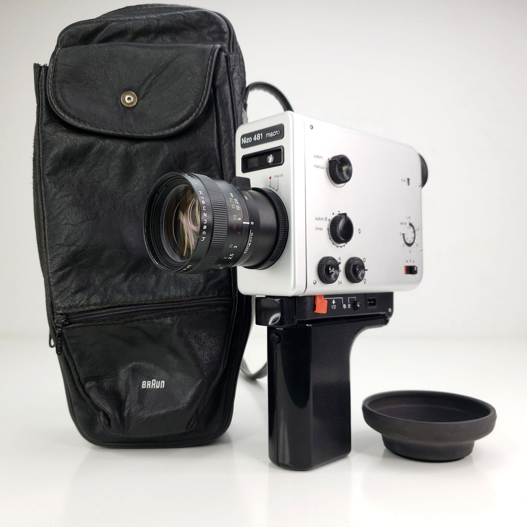 Nizo 481 Macro - Fully Serviced by MonsterFlipsUSA - Includes Light meter battery adapters, and Bag! Super 8 Cameras Braun Nizo