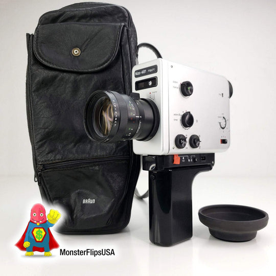 Nizo 481 Macro With Light Meter Adapters for Modern Batteries Super 8 Cameras Braun Nizo