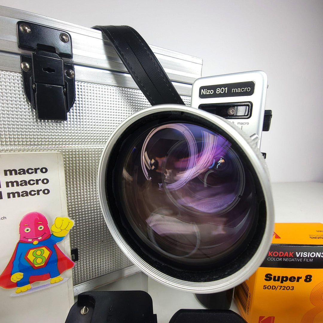 Nizo 801 Macro Super 8 Camera Ultimate Bundle in Excellent Condition Super 8 Cameras Braun Nizo