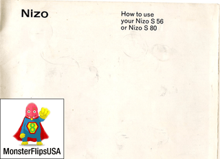 Nizo S56, Nizo S560, Nizo S80 Instructions Manual PDF Free Download