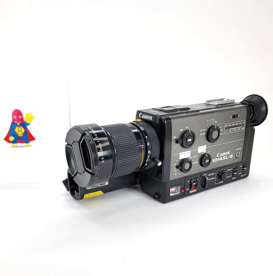 Canon 1014 XL-S B-Stock Super 8 Camera Tested and Fully Functioning with C-8 Tele 1.4X 67mm Super 8 Cameras Canon 