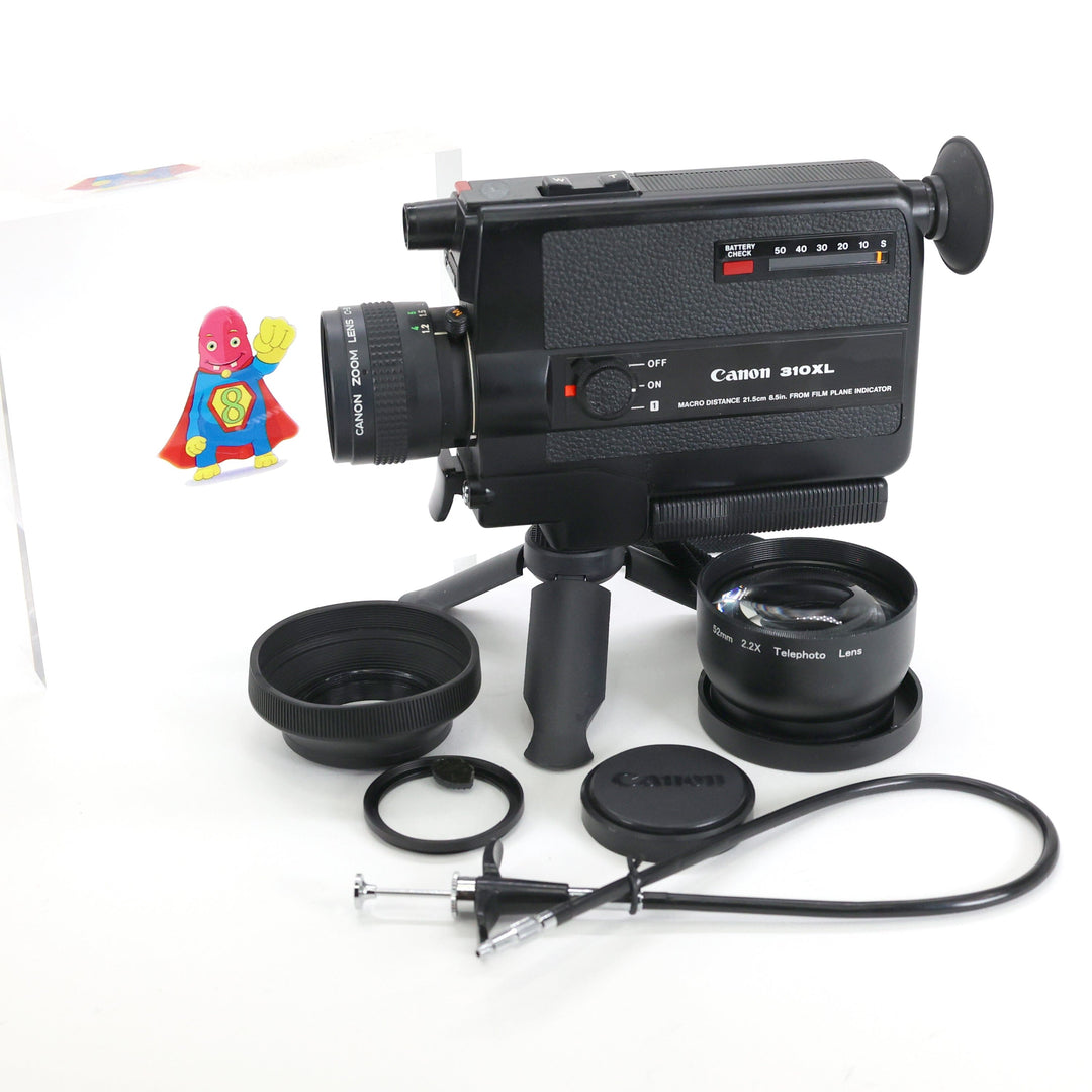 Canon 310XL / 514XL Super 8 Camera FILMMAKERS Accessories Bundle – Tele Lens, Lens Hood, Cap, Prisma & Shutter Release Super 8 Accessories MonsterFlipsUSA 