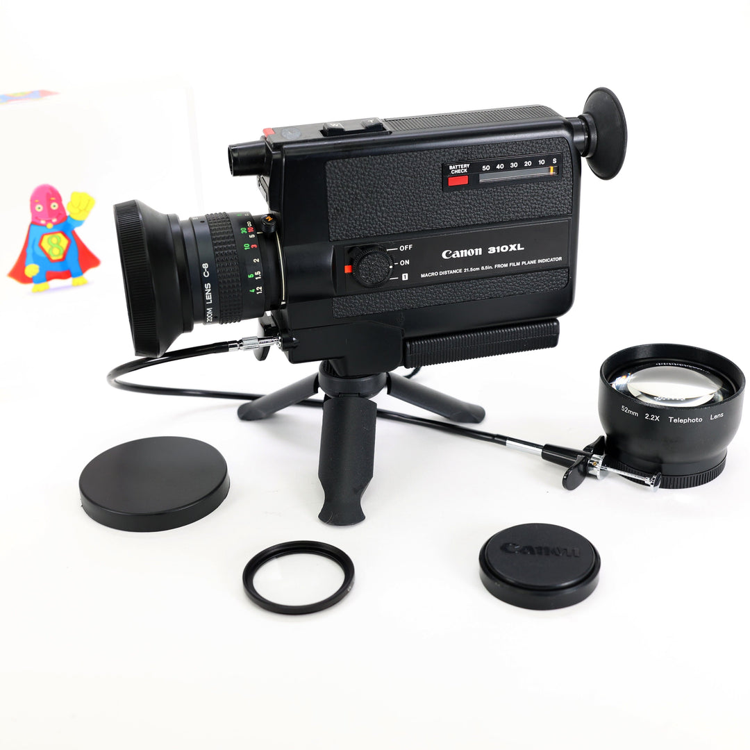 Canon 310XL / 514XL Super 8 Camera FILMMAKERS Accessories Bundle – Tele Lens, Lens Hood, Cap, Prisma & Shutter Release Super 8 Accessories MonsterFlipsUSA 