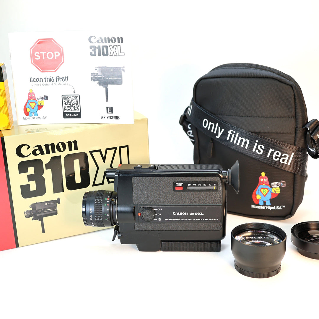 Canon 310XL Ultimate Bundle Super 8 Camera Professionally Serviced and Fully Tested