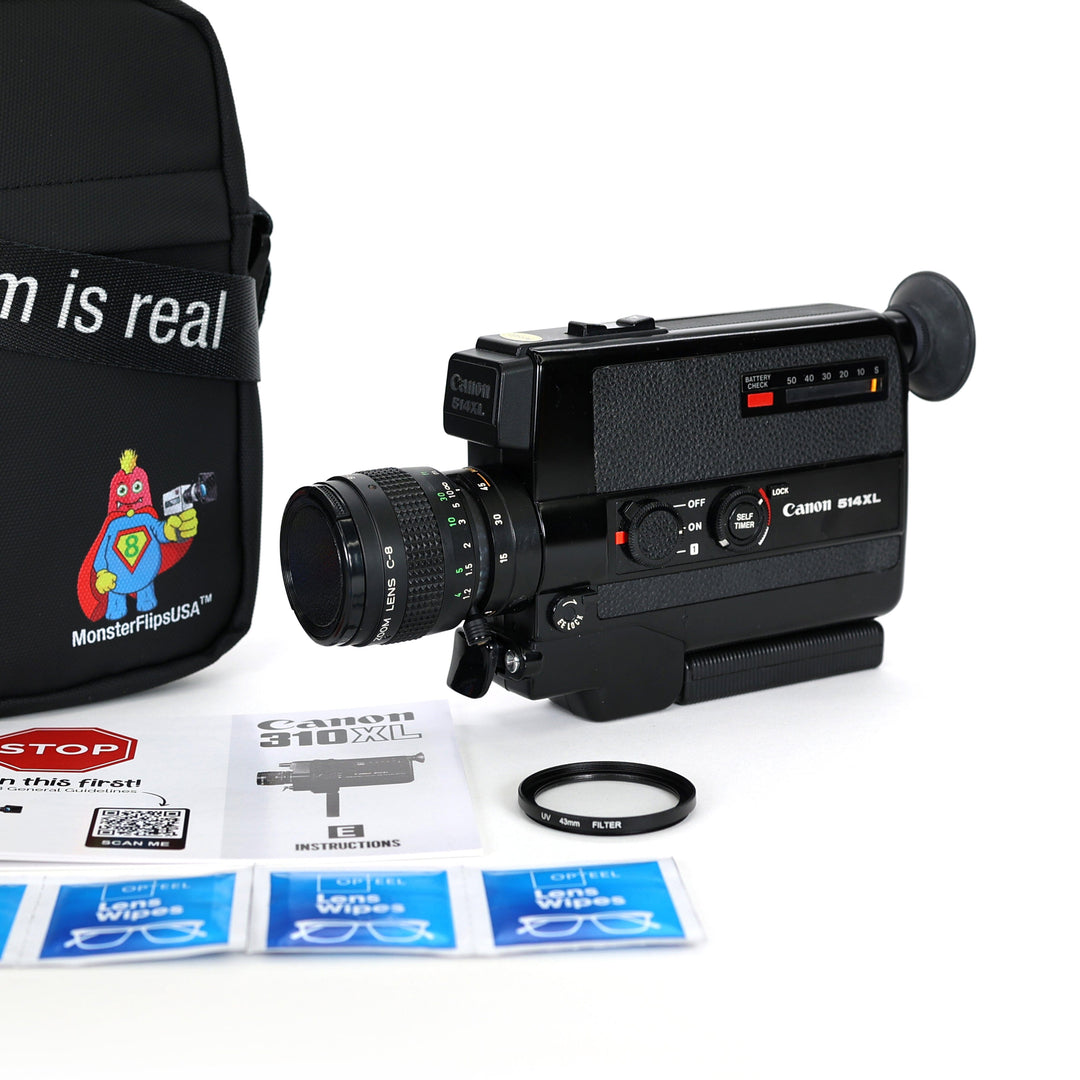 Canon 514XL Super 8 Camera Professionally Serviced and Fully Tested