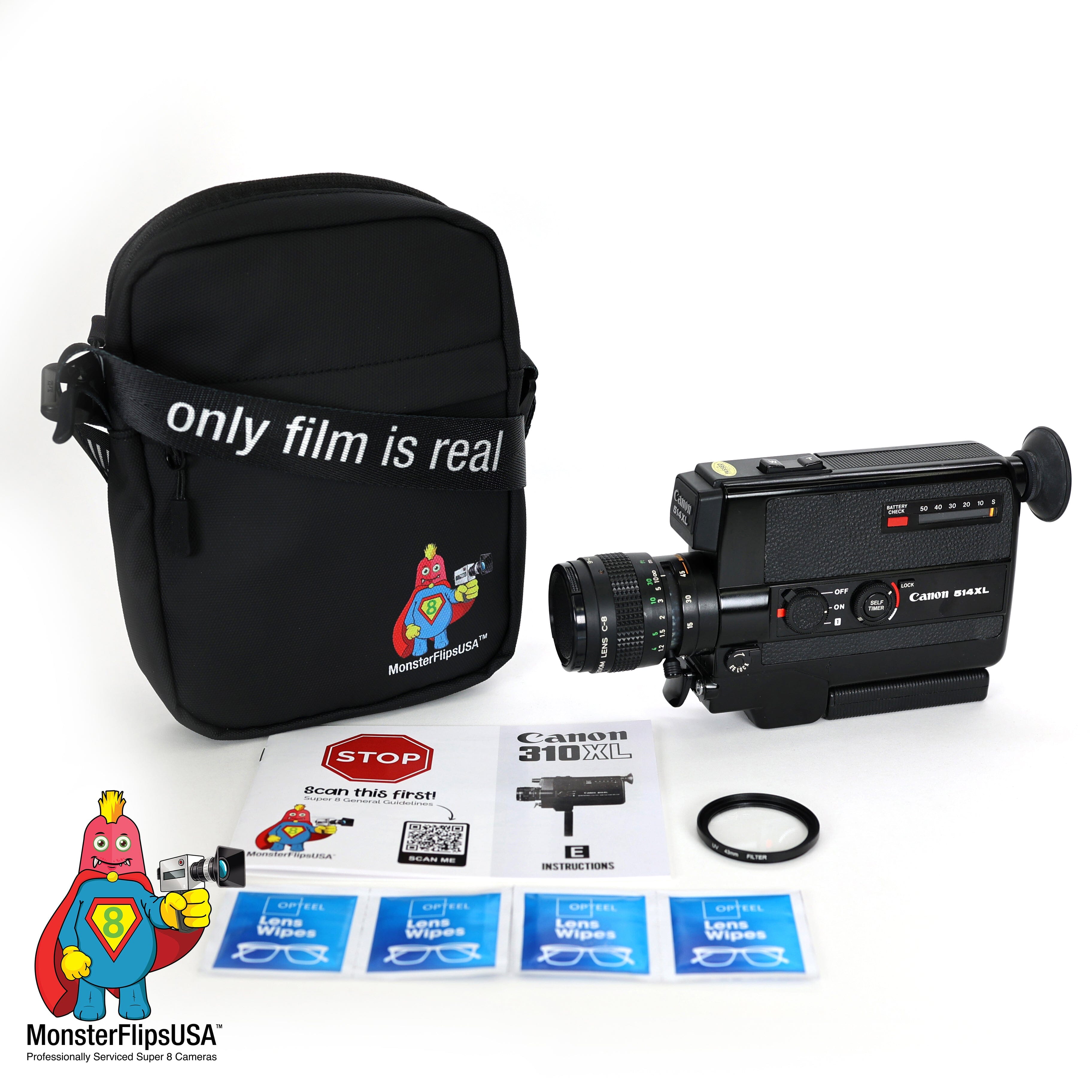 Canon 514XL Super 8 Camera Professionally Serviced and Fully