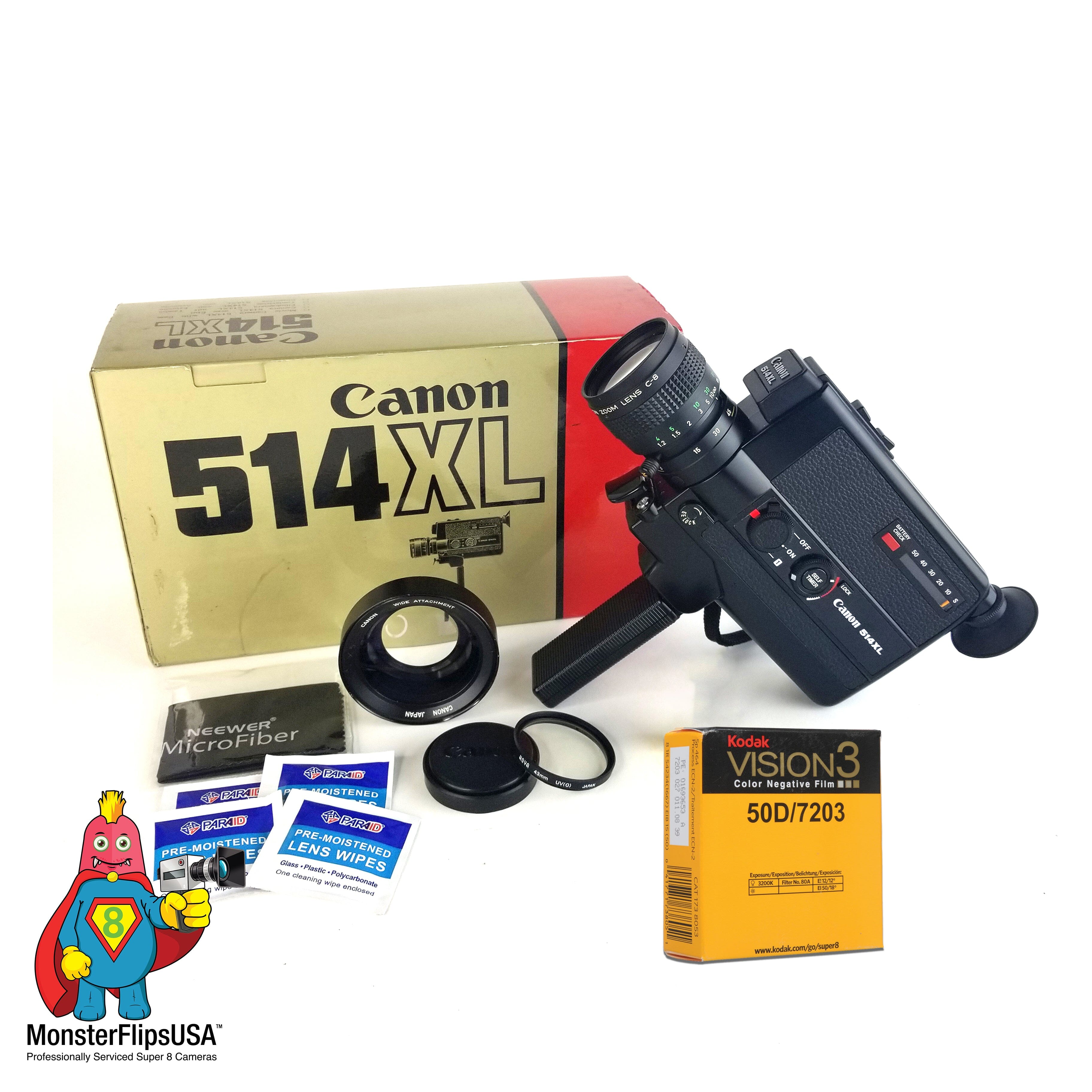 Canon 514XL Super 8 Camera Professionally Serviced & Fully