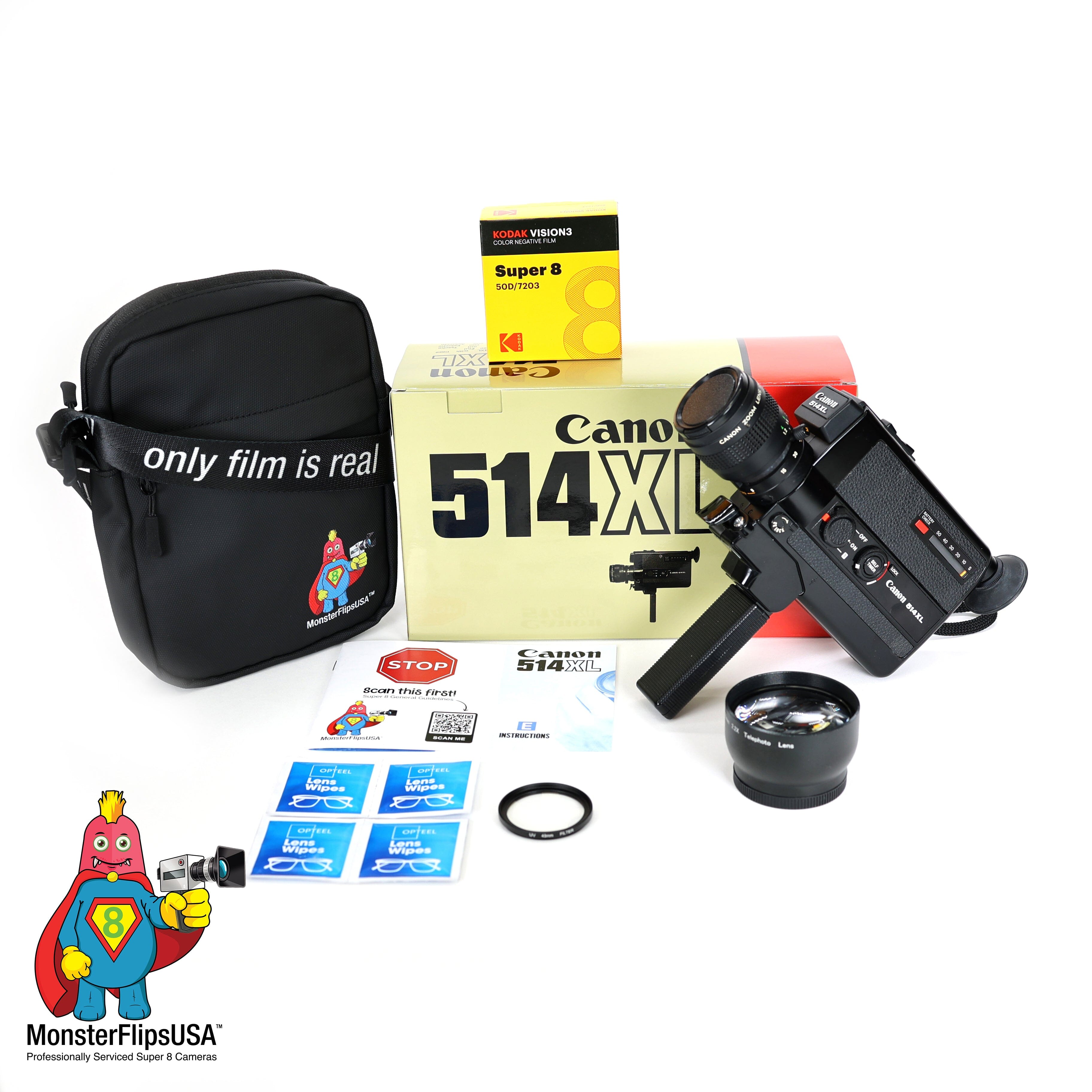 Canon 514XL Super 8 Camera ULTIMATE Set Professionally Serviced