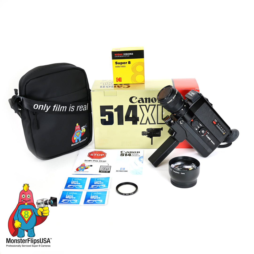 Canon 514XL Super 8 Camera ULTIMATE Set Professionally Serviced & Fully Functioning
