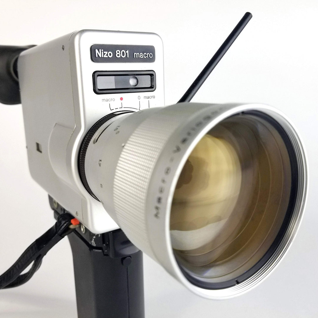 BRAUN NIZO 801 Macro Super 8 Camera in EXCELLENT Condition With Remote Control, Lens Hood, & Precision Zoom Lever