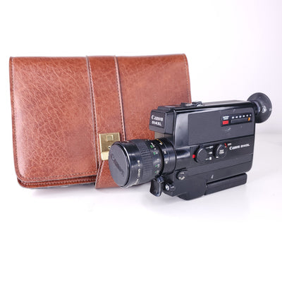 Canon 514XL Super 8 Camera Professionally Serviced and Fully Tested With Premium Italian 1970's Leather bag Super 8 Cameras Canon 