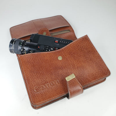 Canon 514XL Super 8 Camera Professionally Serviced and Fully Tested With PREMIUM Italian 1970's Leather bag Super 8 Cameras Canon 