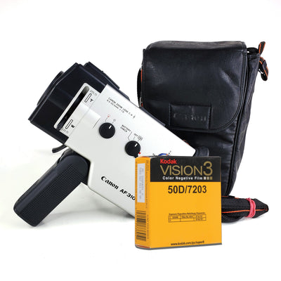 Canon AF310XL Auto Focus Super 8 Camera with Original Bag and optional 1.4X Tele Converter Super 8 Cameras Canon Camera+Bag+Kodak 50D Modern Film 