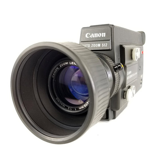 Canon Auto Zoom 512XL Electronic Super 8 Camera Professionally Serviced and Fully Tested Super 8 Cameras Canon 