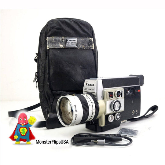 Canon 814 Auto Zoom Electronic Super 8 Camera Professionally Serviced, Fully Tested and Functioning 100% Super 8 Cameras Canon 