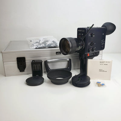 Nizo 801 Macro Super 8 Camera Black Edition With Aluminum Case - Ultimate Bundle Super 8 Cameras Braun Nizo 