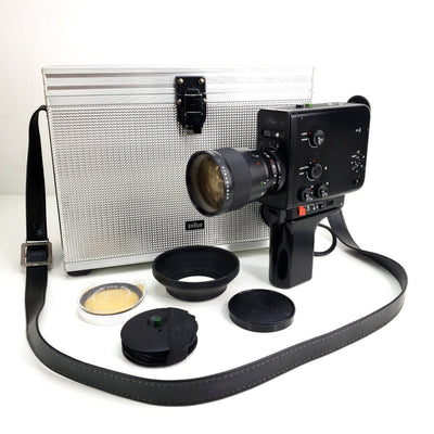 Nizo 801 Super 8 Camera Black Edition With Aluminum Case Professionally Serviced and Fully Tested Super 8 Cameras Braun Nizo 