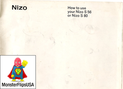 Nizo S56, Nizo S560, Nizo S80 Instructions Manual PDF Free Download Instructions Manual MonsterFlipsUSA 