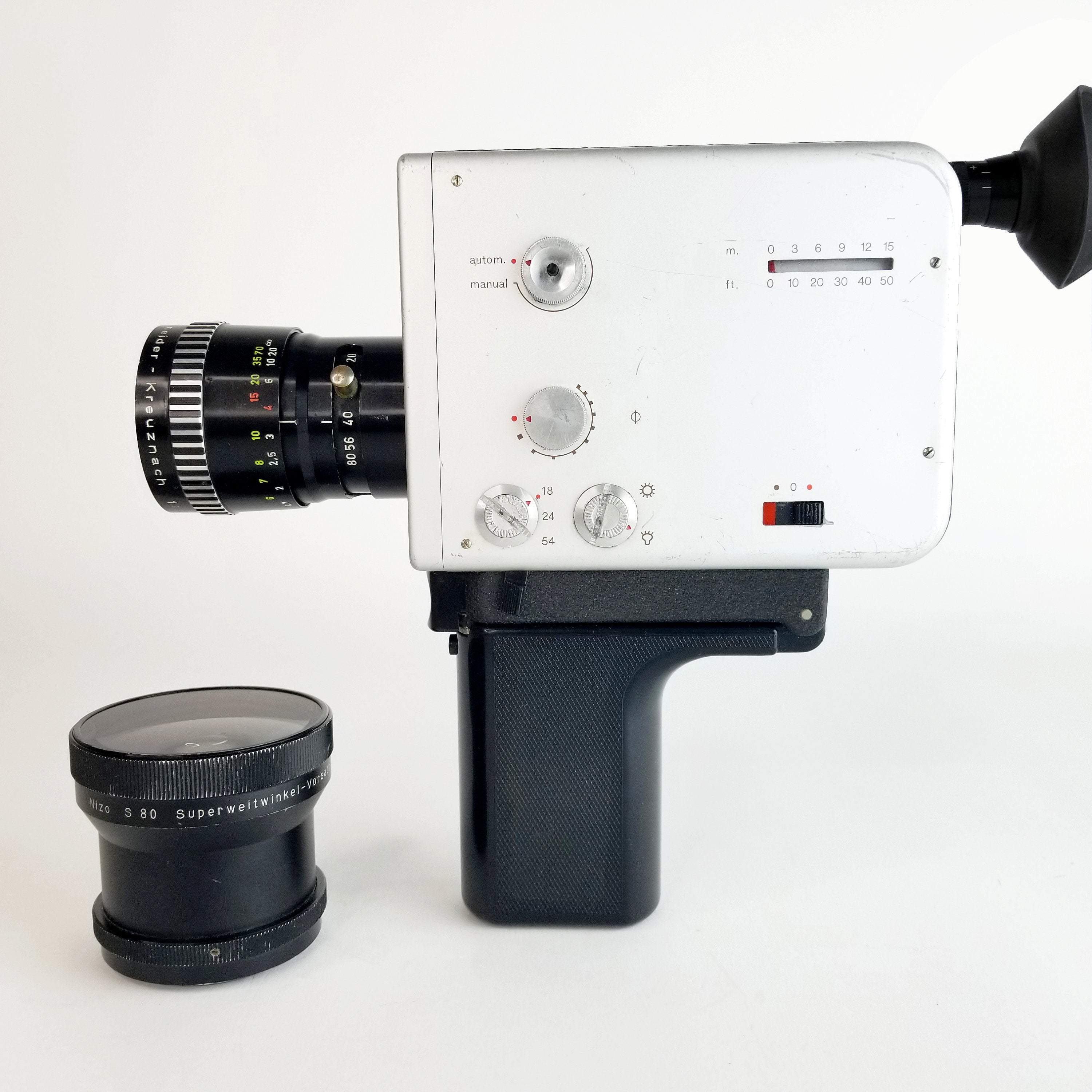 Nizo S80 Super 8 Camera with Nizo Super Wide Angle Lens
